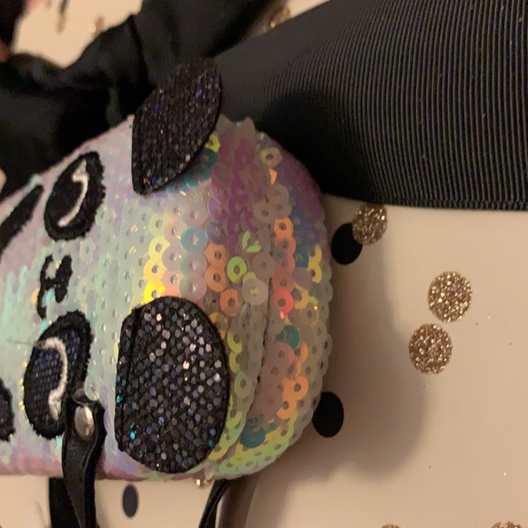 NWT! Kids Cutest Panda Sequin Eye Glass Case - Picture 8 of 10